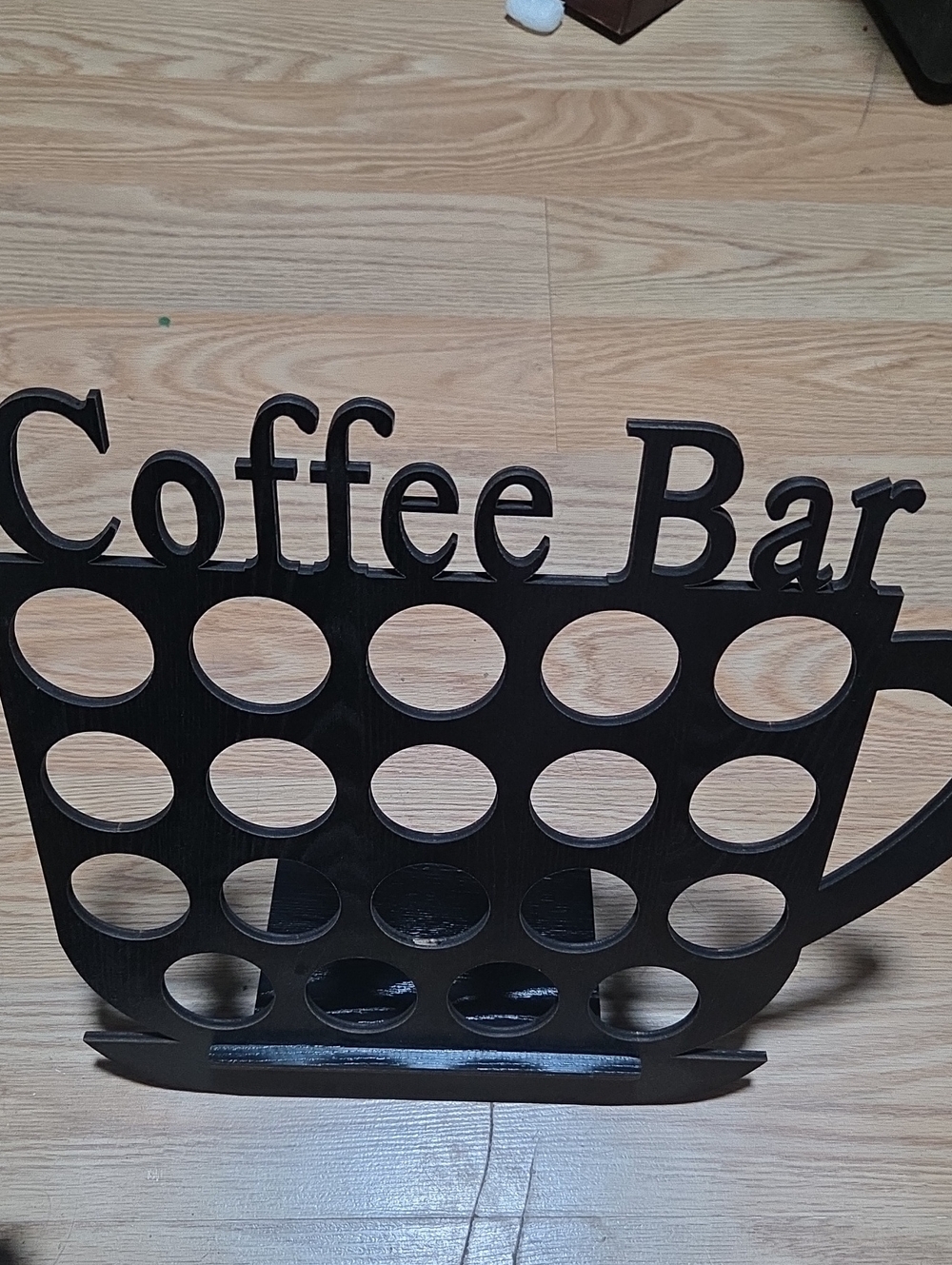 Coffee Bar Wooden 19 K-Cup Holder - Black
